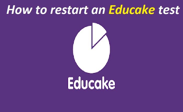 how to restart an educake test